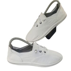 Clarks Cloudsteppers Shoes Womens 7  Breeze Ave White Lace Up Low 26165264